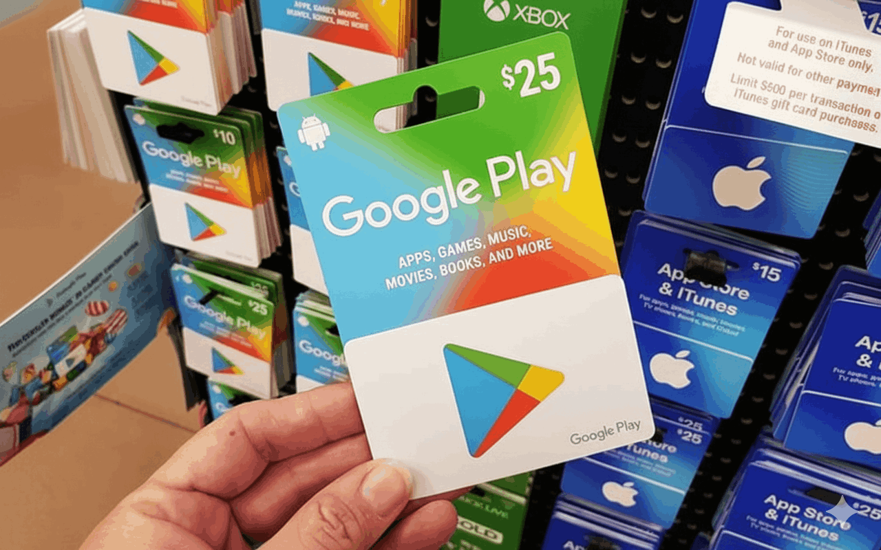 Google Play gift card reward example